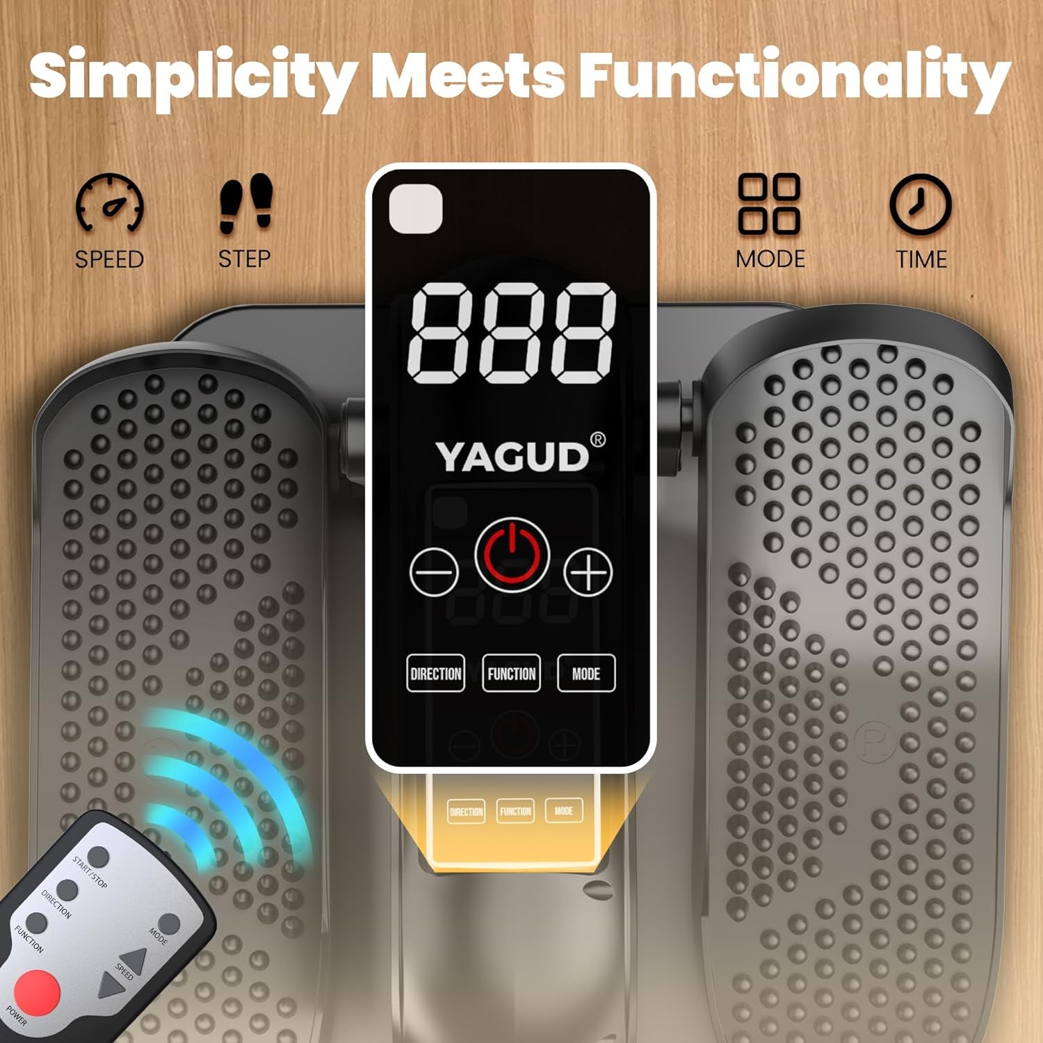 Under Desk Elliptical Machine, Elliptical Leg Exerciser as Seen on TV for Senior with Remote Control, Portable Quiet Electric Seated Pedal and 12 Adjustable Speed, Black